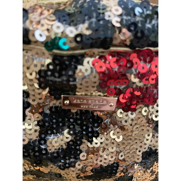 Kate Spade New York Multicolored Leopard Sequin Lauralee Crossbody Handbag - Picture 7 of 10